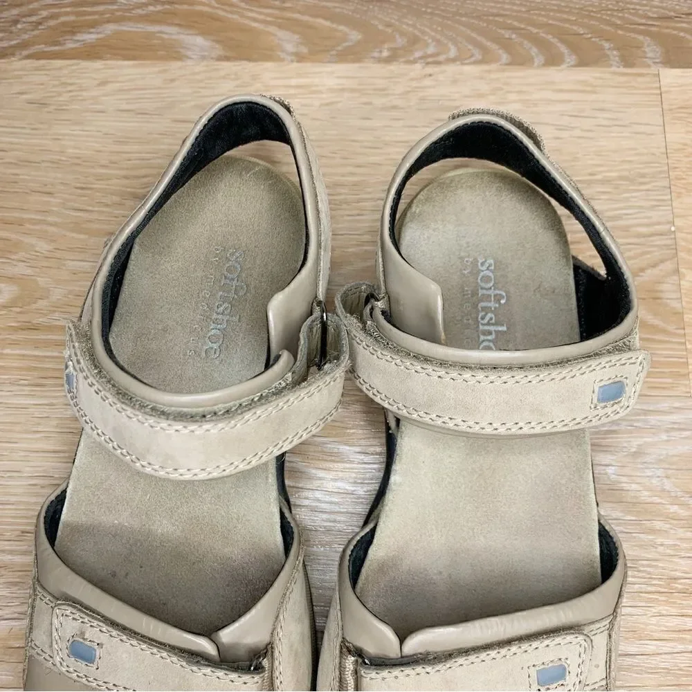 Soft Shoe by Medicus Sand Adjustable Strap Sandals, Size 7